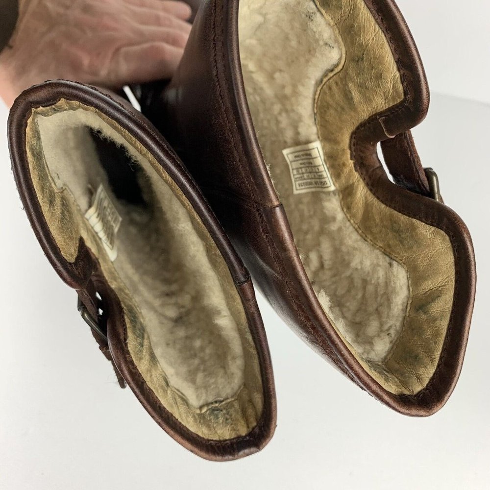 Ugg Brown Leather Knee-High Boots - Picture 11 of 16